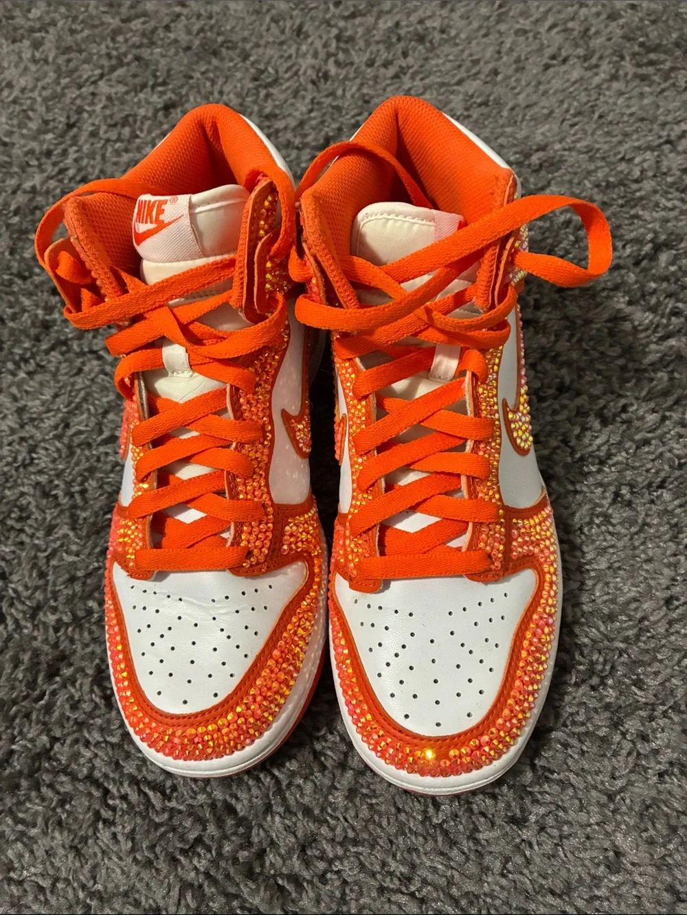 Nike dunk high rhinestone